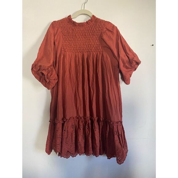 Anthropologie- Lillian Puff-Sleeved Mini Dress - Picture 5 of 6